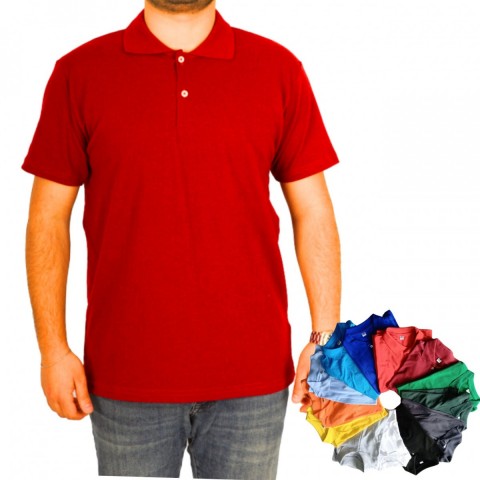 The Effe Toptan Polo Yaka Tişört Kırmızı