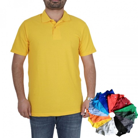 The Effe Toptan Polo Yaka Tişört Sarı